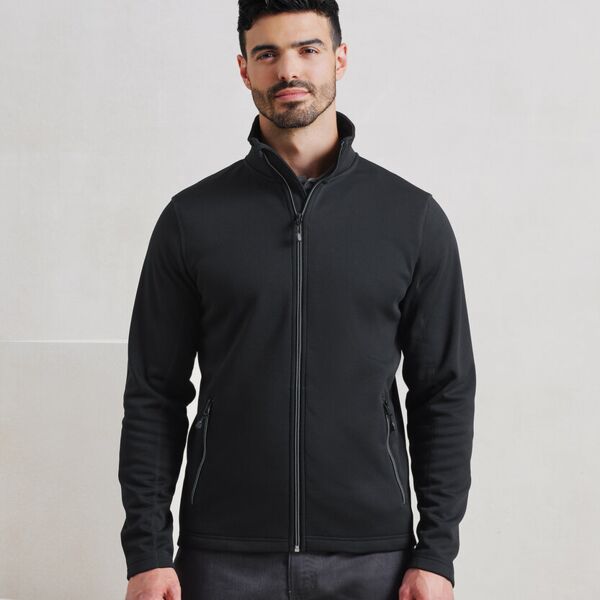 Men's spun dyed sustainable zip-through sweatshirt Thumbnail