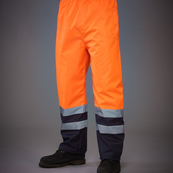 Yoko Hi-Vis Two Tone Waterproof Overtrousers Thumbnail